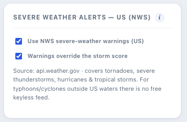 NWS alerts (US)